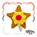 Pokémon stuffed starfish plushie with cute face from Japan