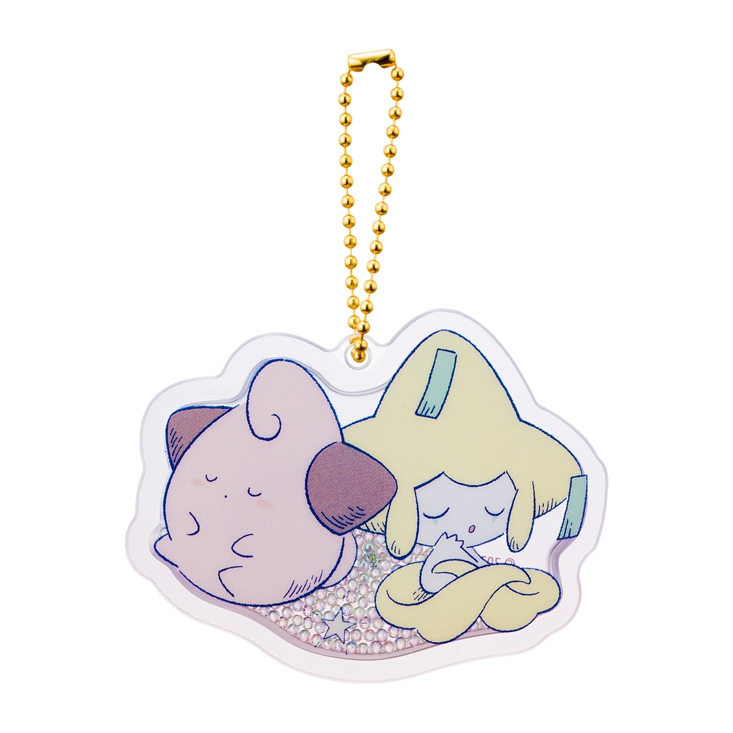 Shakashaka Jirachi charm, anime-style, sourced from Japan