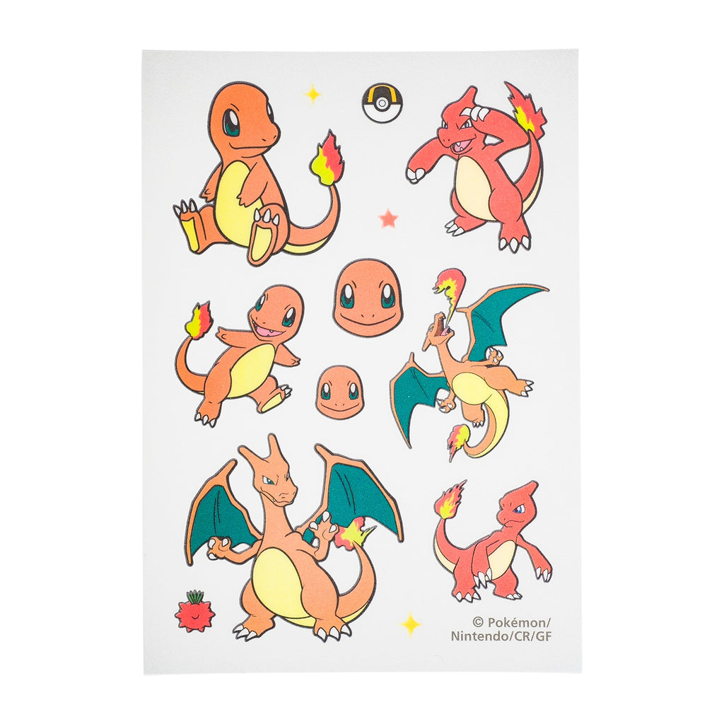 Cloth sticker irodo Charmander & Lizard & Charizard