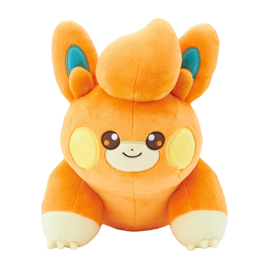 Pamo plushie from Japan, life-size posing stuffed animal with cute facial expression