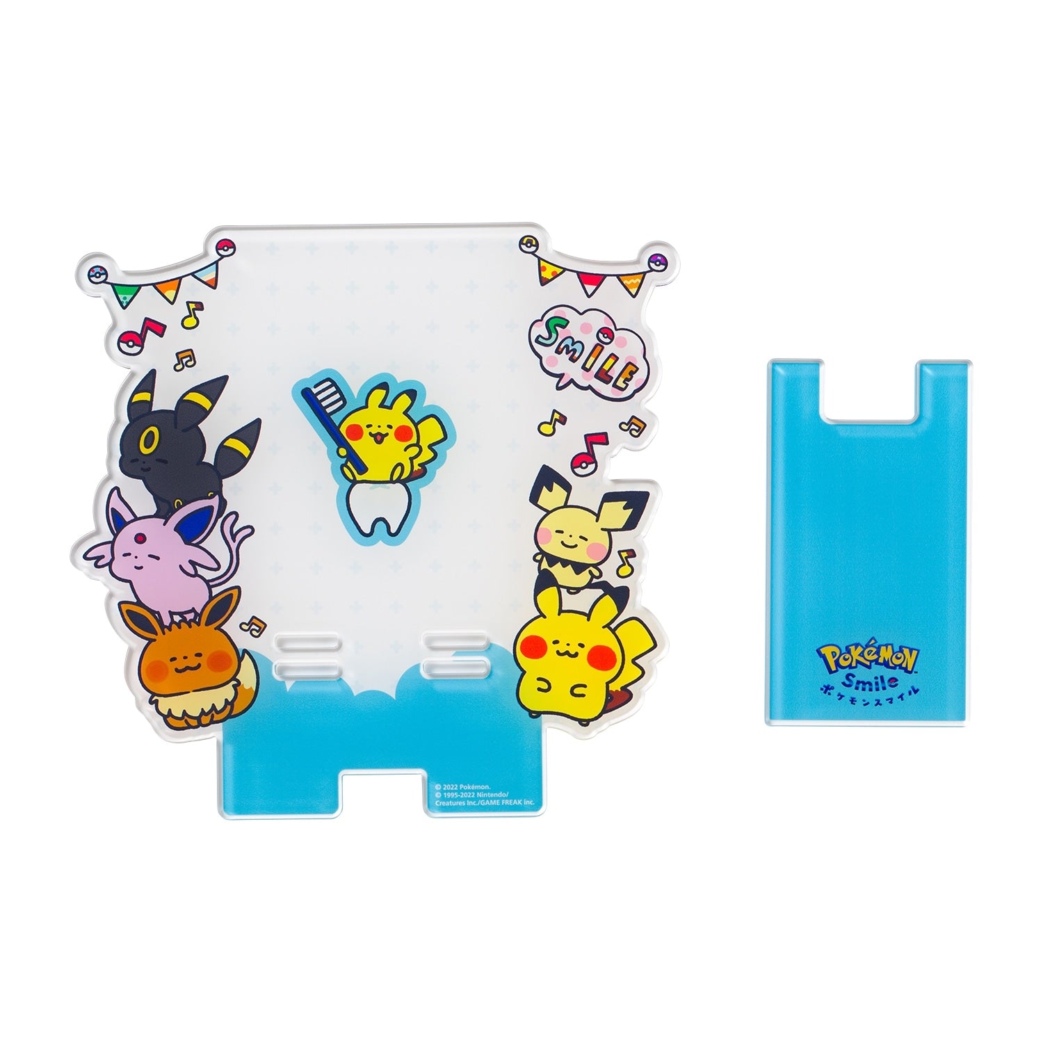 Pokémon Acrylic Stand with smartphone from Japan, showcasing its functionality