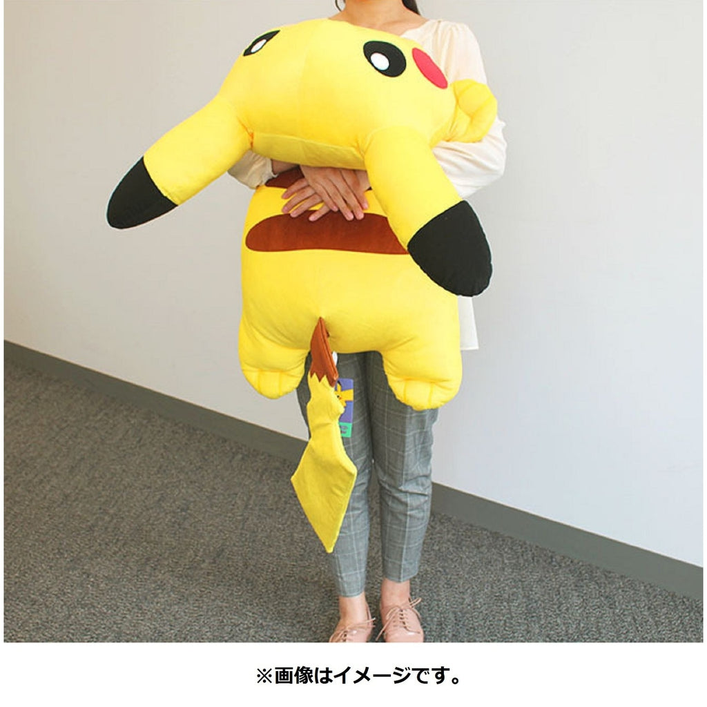 Pokemon Kuttari Pikachu, big and squishy cushion from Japan