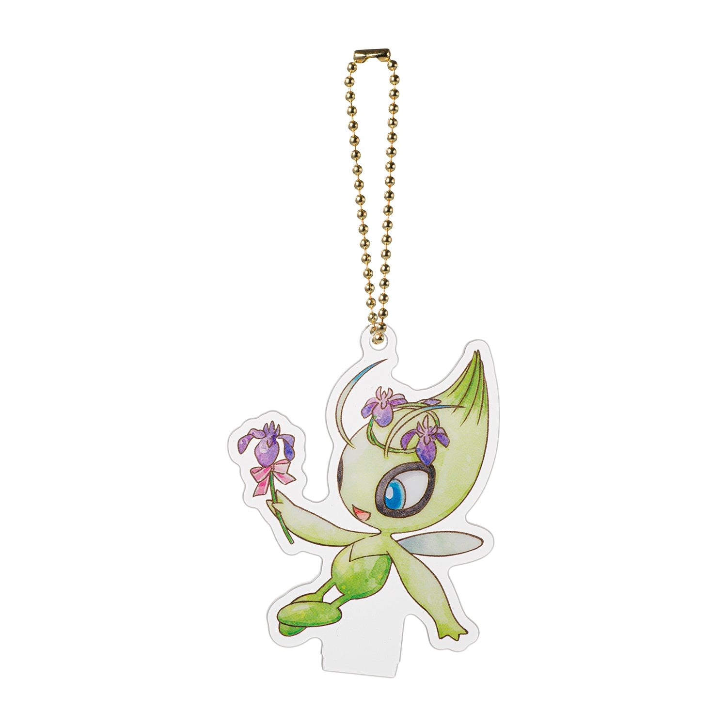Authentic Japanese Celebi collectible with Psychic Grass type design