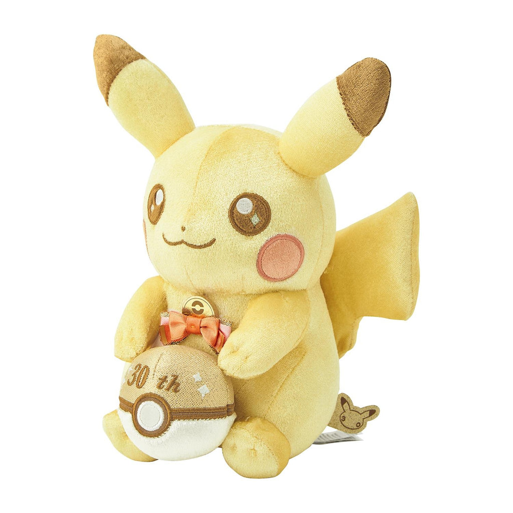 Authentic Japanese Shiny Pikachu Plush, 30th Anniversary edition, collectible item