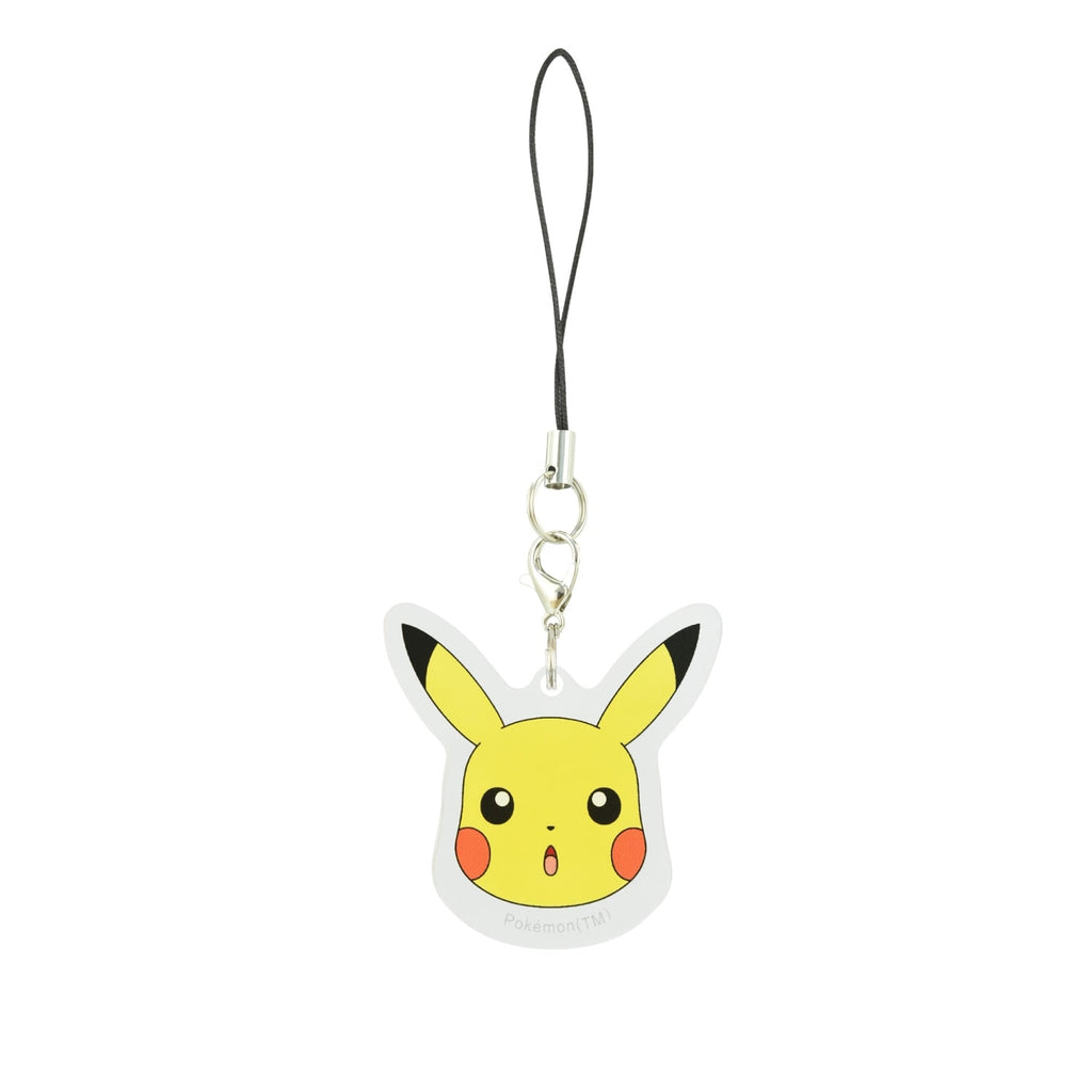 Pikachu Acrylic Strap with yellow lightning bolt design from Japan