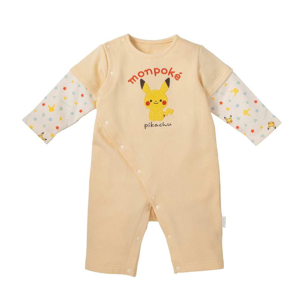Monpoke applique layered romper