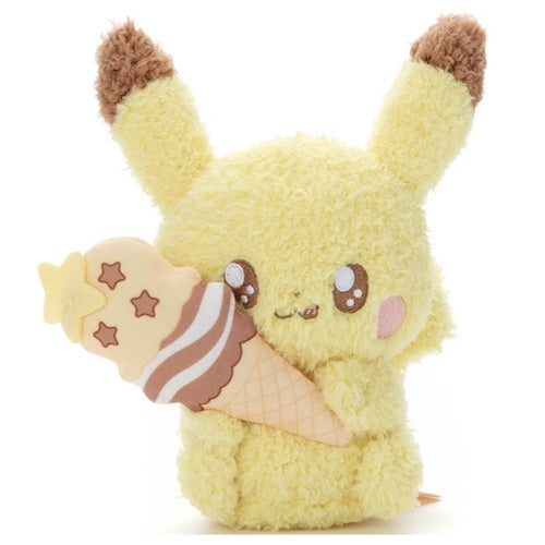 Pokepiece Pikachu Sweets Ver. plush toy from Japan, cute dessert design