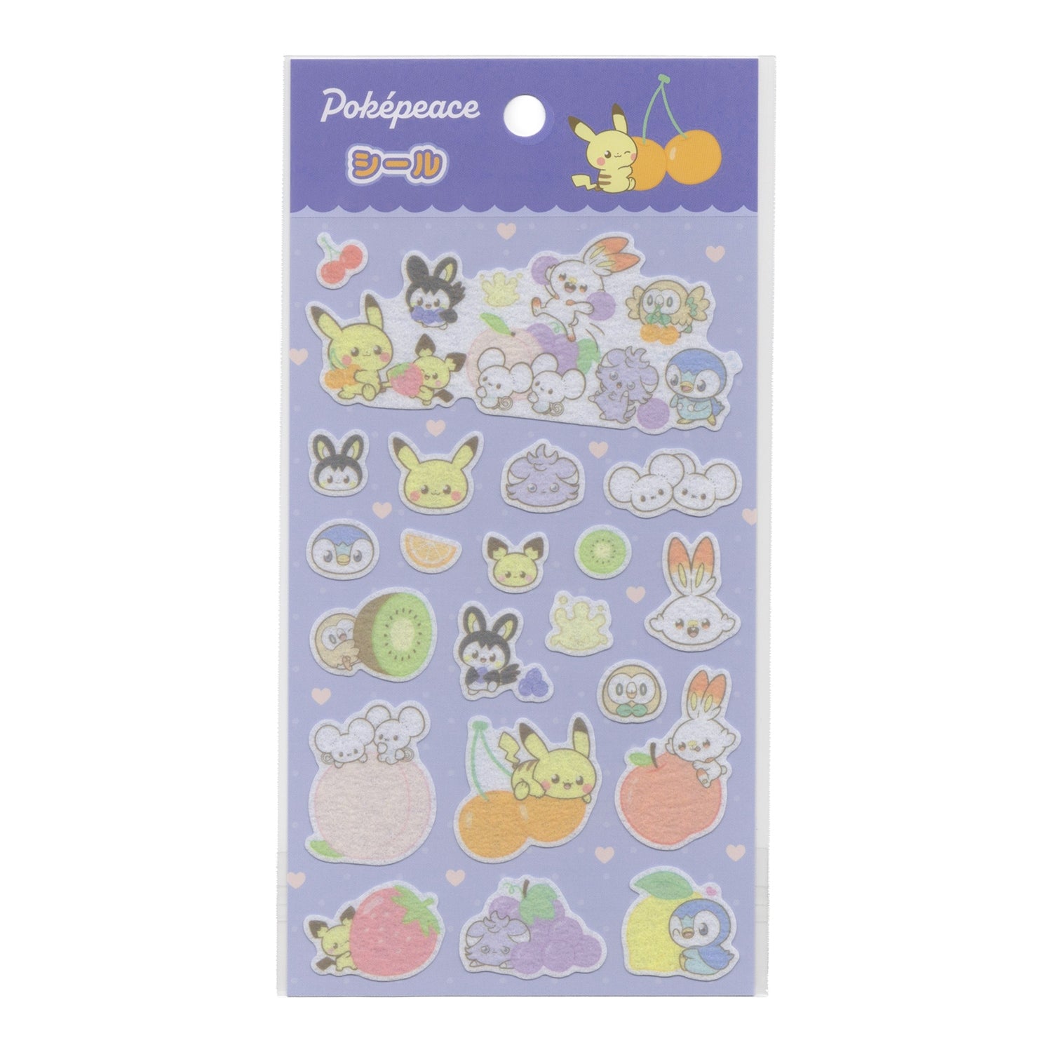 Seal Pokepiece Fruit Series from Japan, featuring colorful Pokemon characters on a 21x14.8cm collectible item