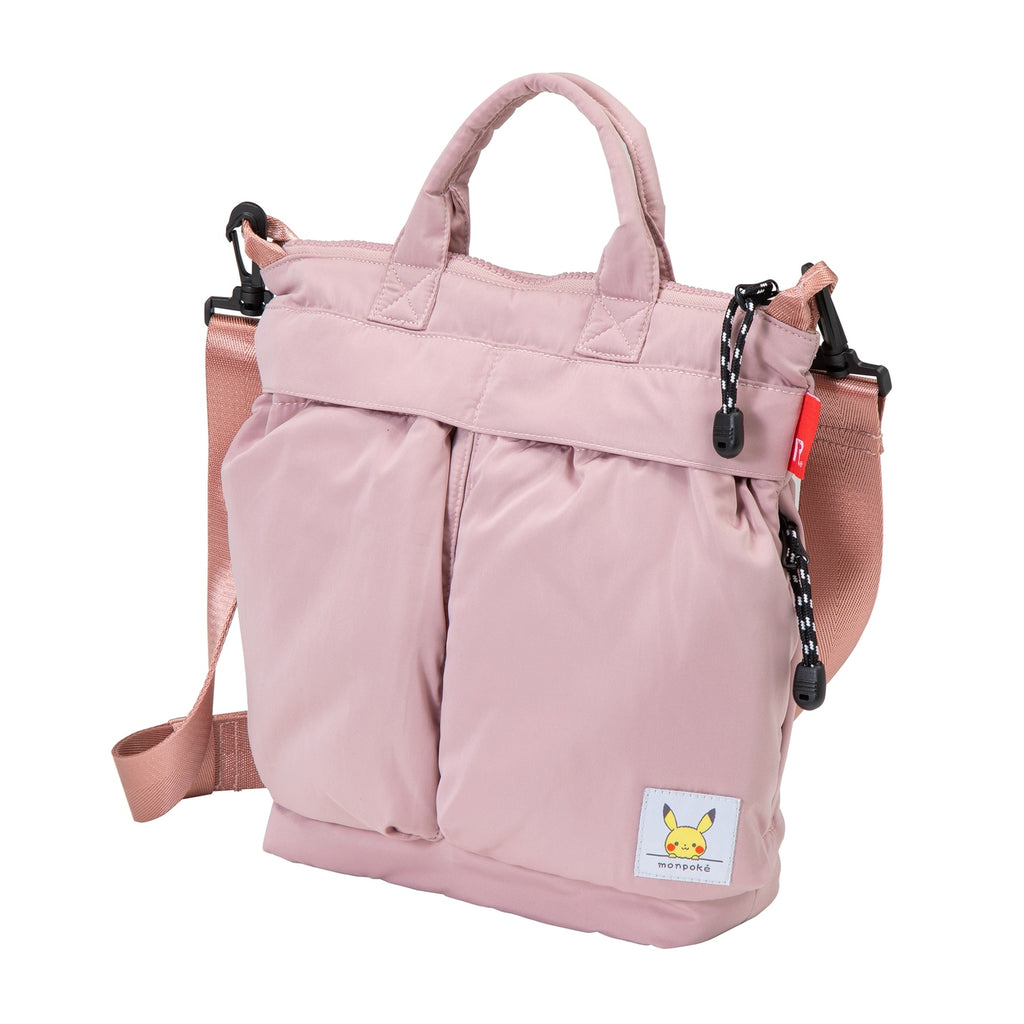 Monpoke Root Tote Square Puff Tote Pink