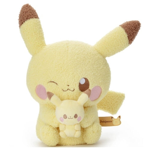 Pikachu plushie from Japan, cute smiling face