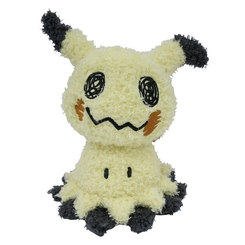 Mimikyu fluffy stuffed toy with cute face from Japan, Pokemon Center Online exclusive plushie
