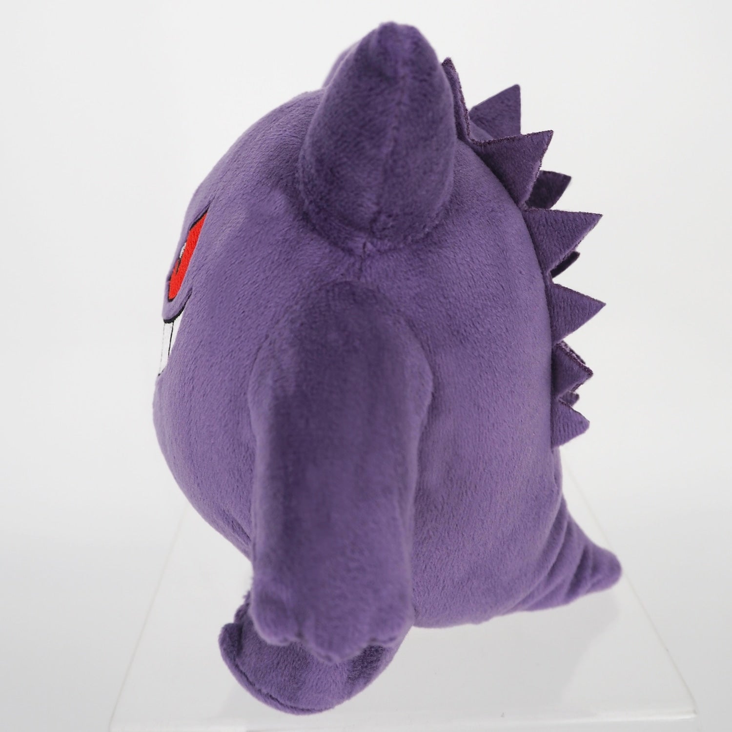 Authentic Japanese Gengar plushie with purple body and white eyes