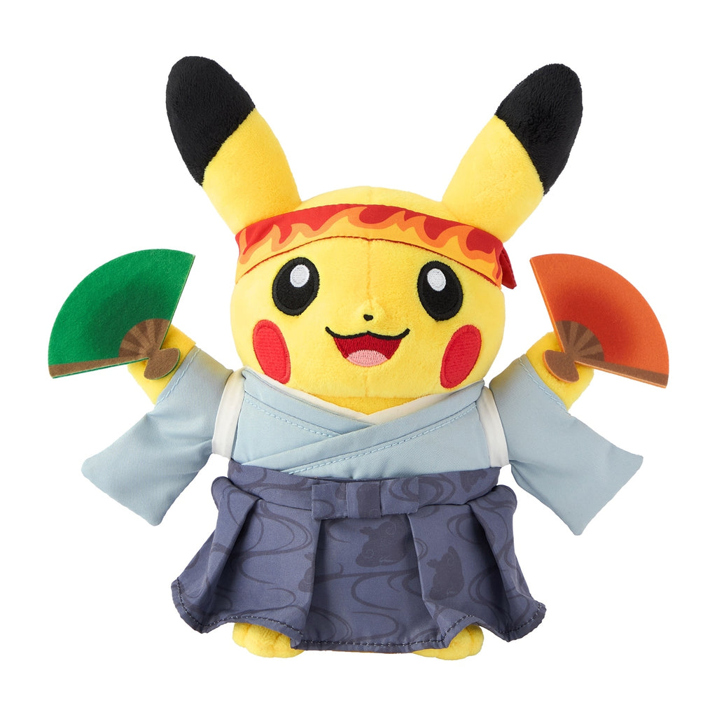Oen Pikachu plushie from Japan, cute smiling face