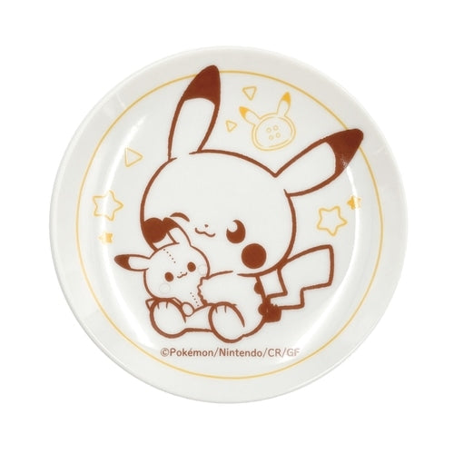 Set of 2 small plates, stuffed toy, poke piece