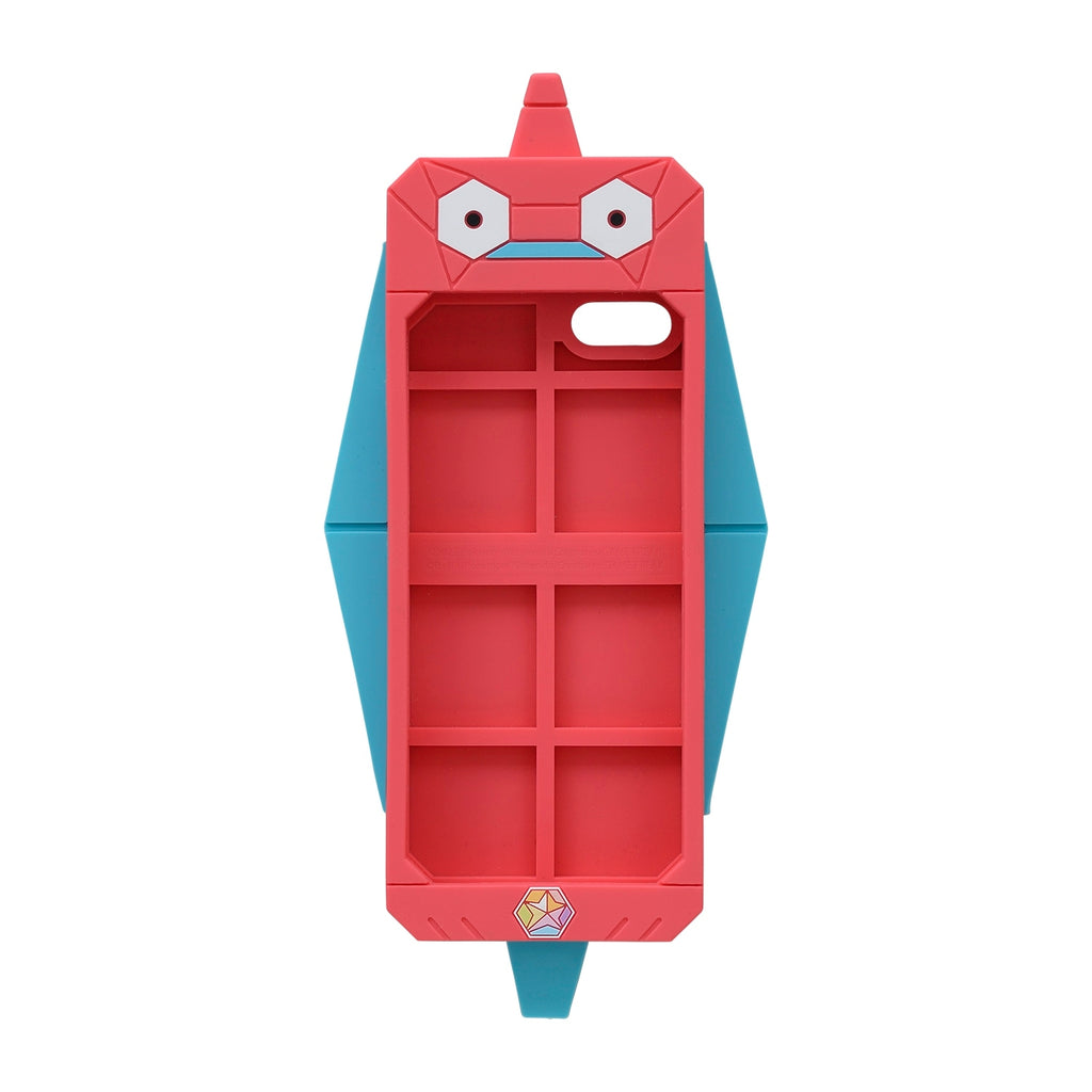 Close-up of Porygon phone case, detailed design from Japanese manufacturer