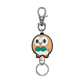 Pokemon Rowlet keychain with detailed Grass Quill design from Japan