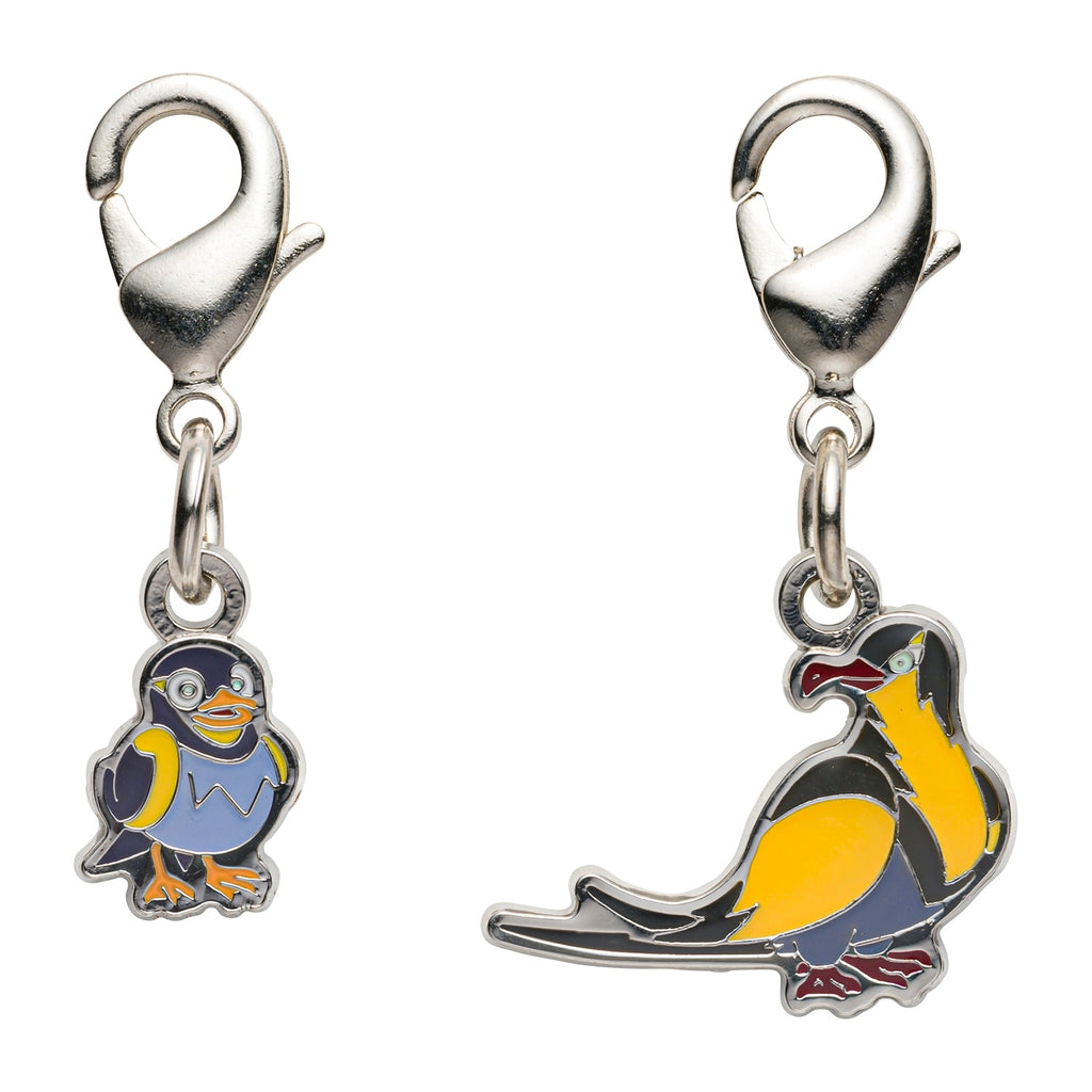 National Encyclopedia Metal Charm 940/941 from Japan, featuring a detailed metal design