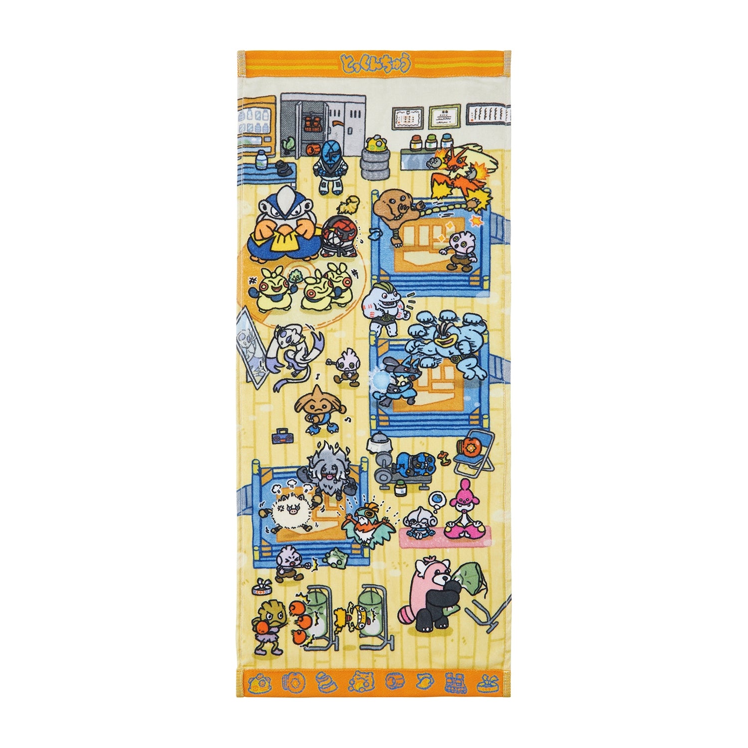 Pokemon Face Towel Tokunchu from Japan, colorful anime design