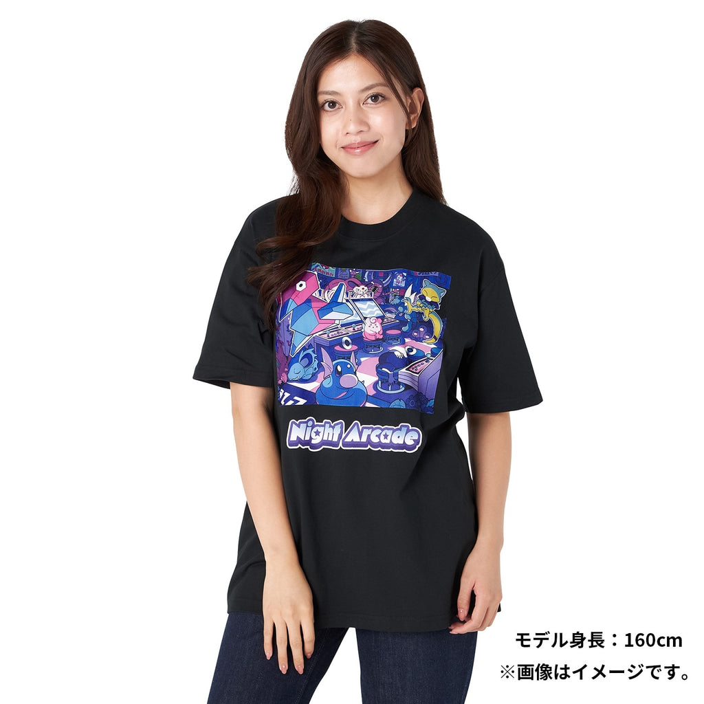 T-shirt Night Arcade Black Free