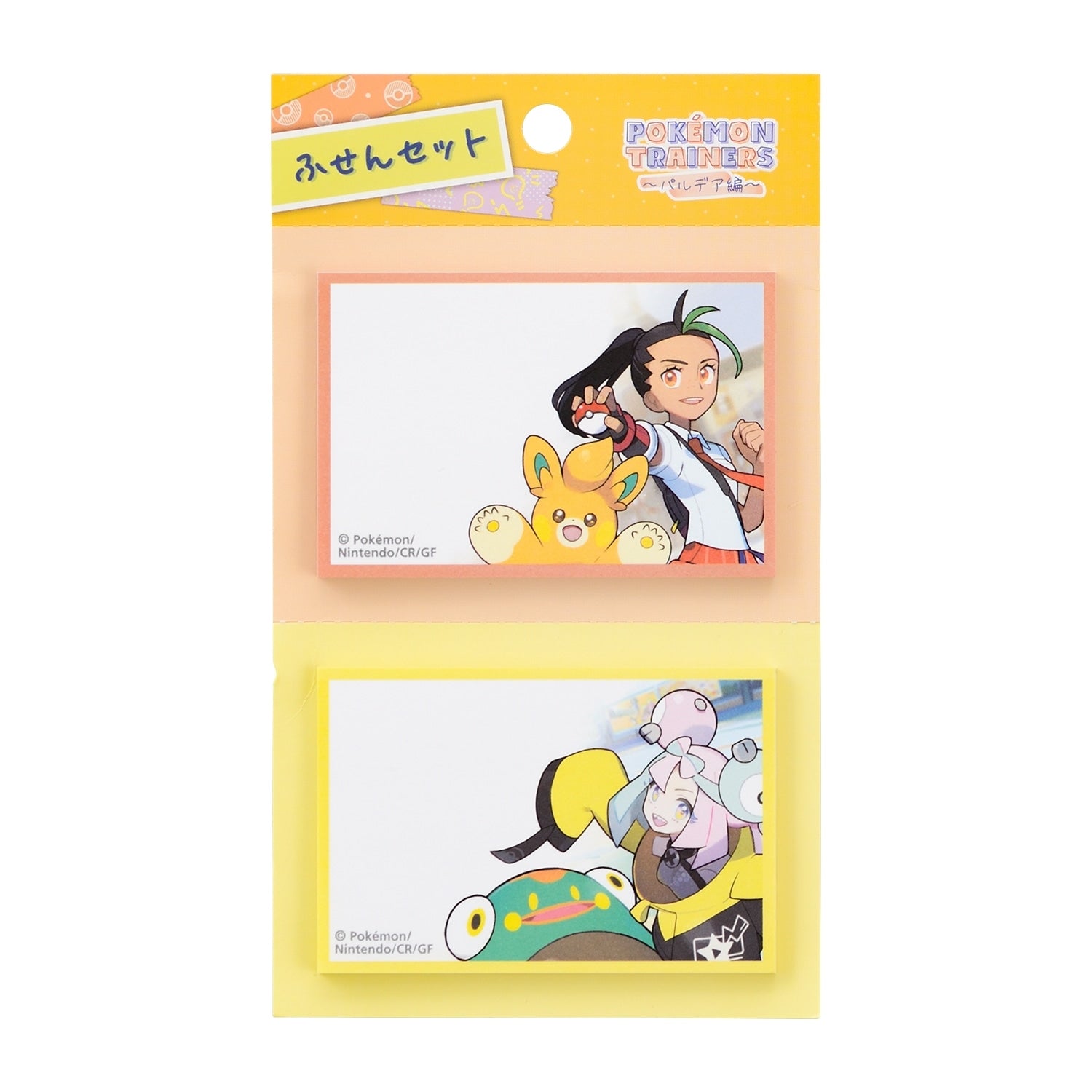 POKÉMON TRAINERS Nemo & Nanjamo Sticky Set with colorful characters from Japan
