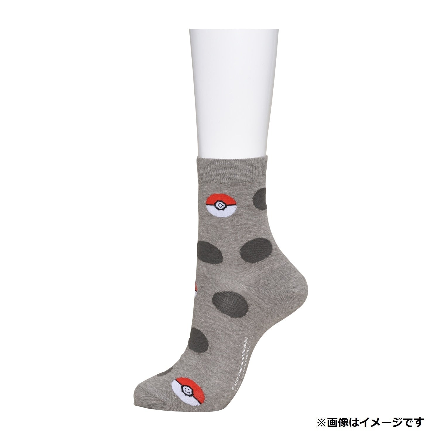 [Choice] Middle socks Monster Ball Dot GR (25-27cm)