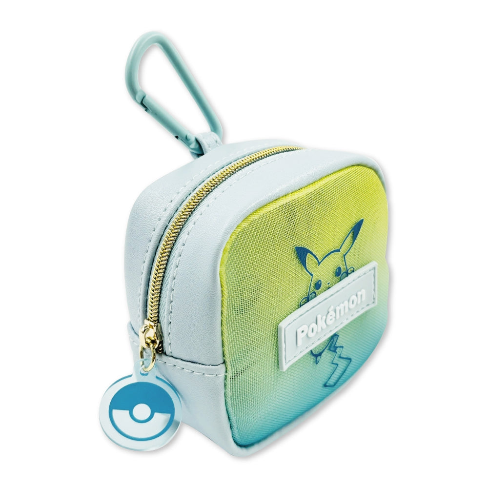 Mesh mini pouch with carabiner gradation BL