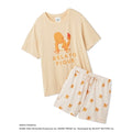 [gelato pique] Cool touch print T-shirt & shorts set Orange