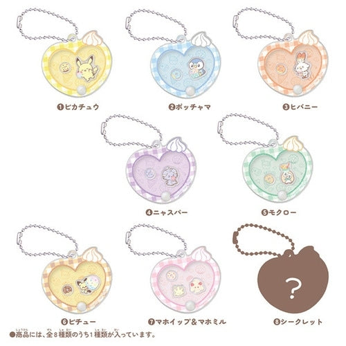 Official Pokemon Center Japan Poke Piece Moving ♪ Acrylic Charm Collection ~Sweets shop~ from Japan, with collectible charm