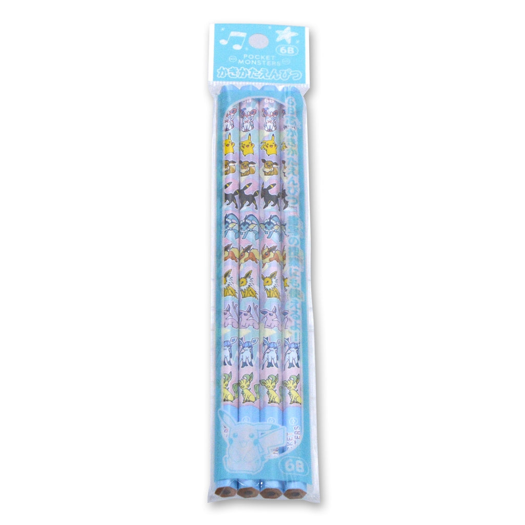 Kakikata Pencil 6B 4 pack pastel flakes with Charmander artwork from Japan
