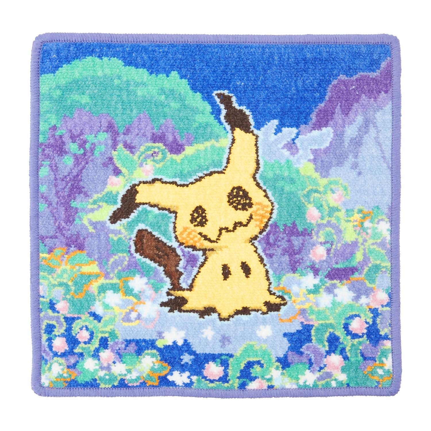Mimikyu chenille towel handkerchief with soft texture and vibrant colors from Japan