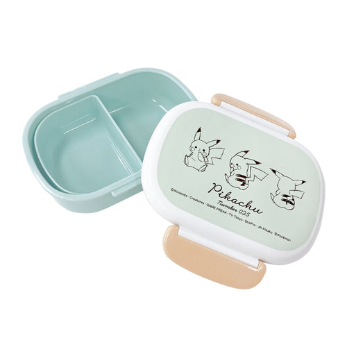 1-tier lunch box 360ml "Pikachu number025" mint