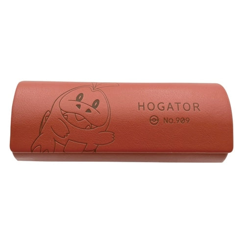 Fuecoco Glasses Case with Hogeta logo tape from Japan, featuring a Fire-type Pokémon design
