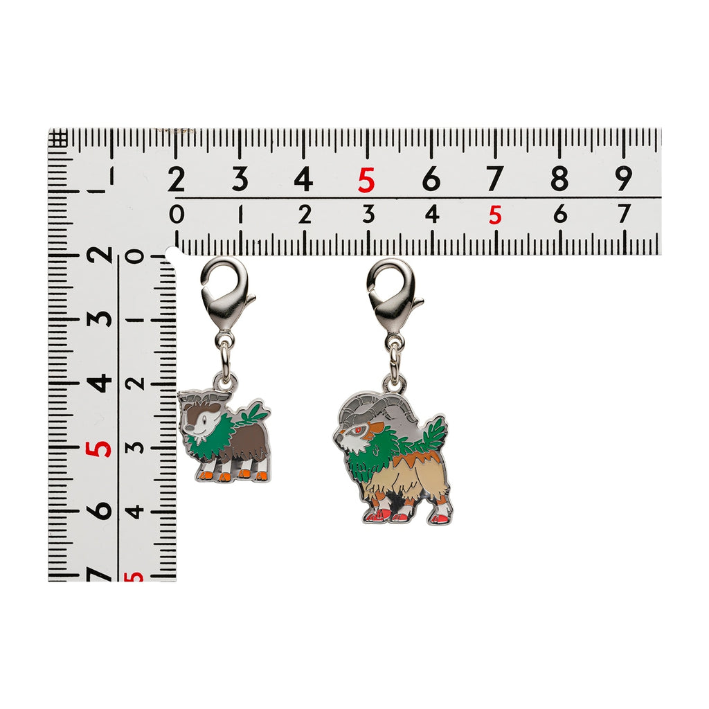 Authentic Japanese Pokemon Metal Charm National Encyclopedia 672/673 with detailed design from Japan