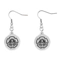 Poke Crest Kitakami no Sato Ogapon earrings with acrylic details from Japan