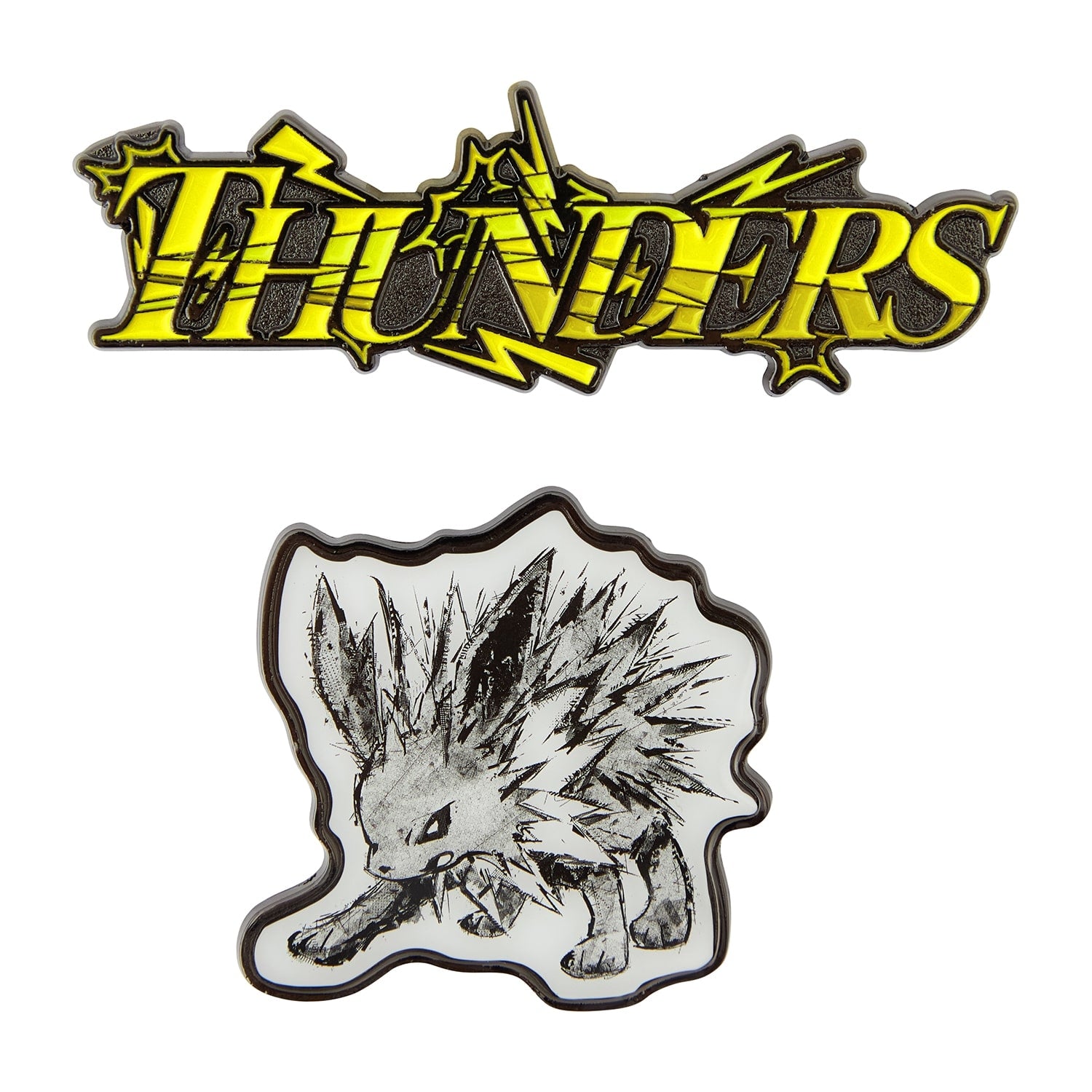 Pins set THUNDERS enamel pin with THUNDERS character design from Japan