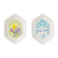 Set of 2 die-cut small plates SHINKA NO ISHI Chirami Alola Vulpix