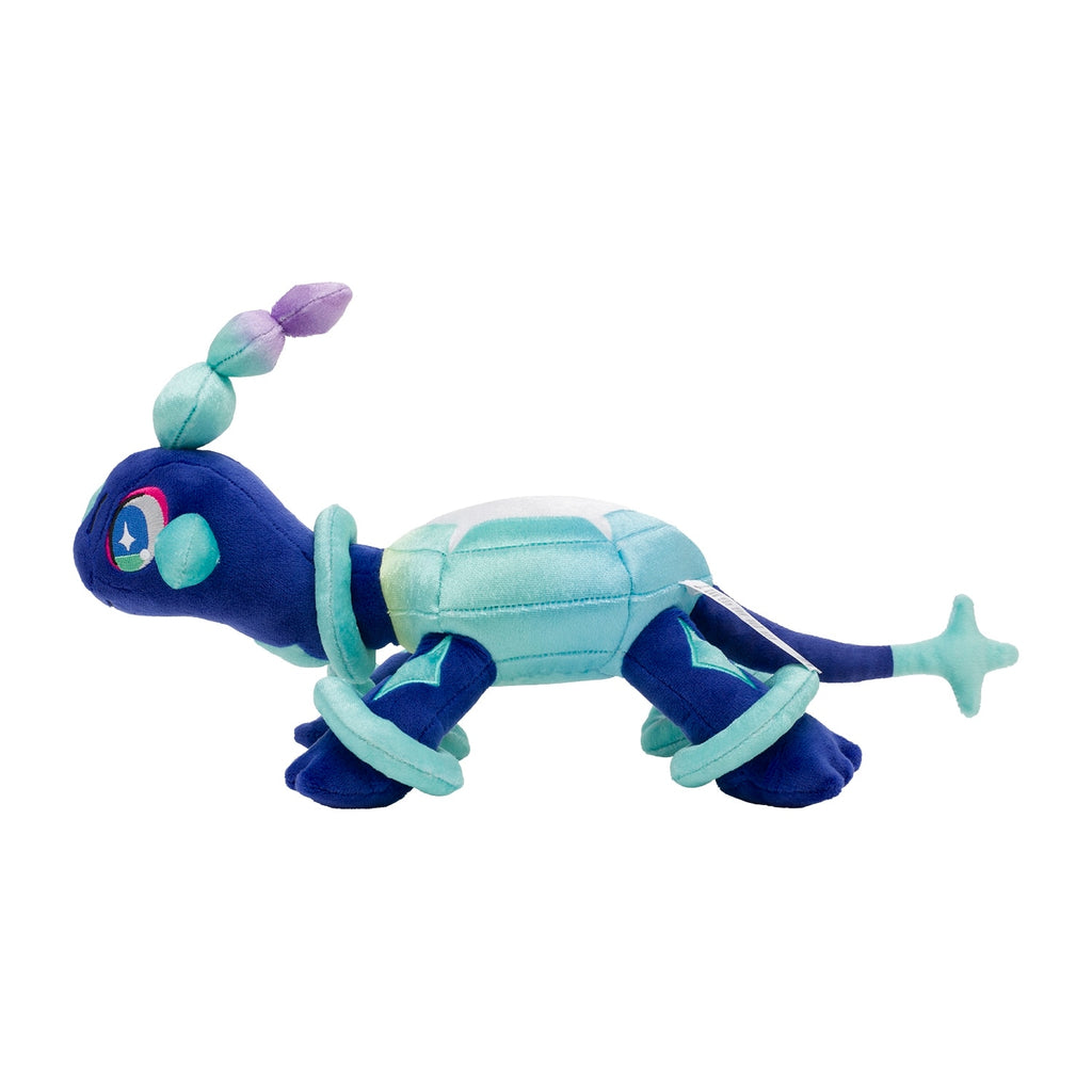 Terrapagos stuffed toy from Japan, vibrant colors and poseable limbs