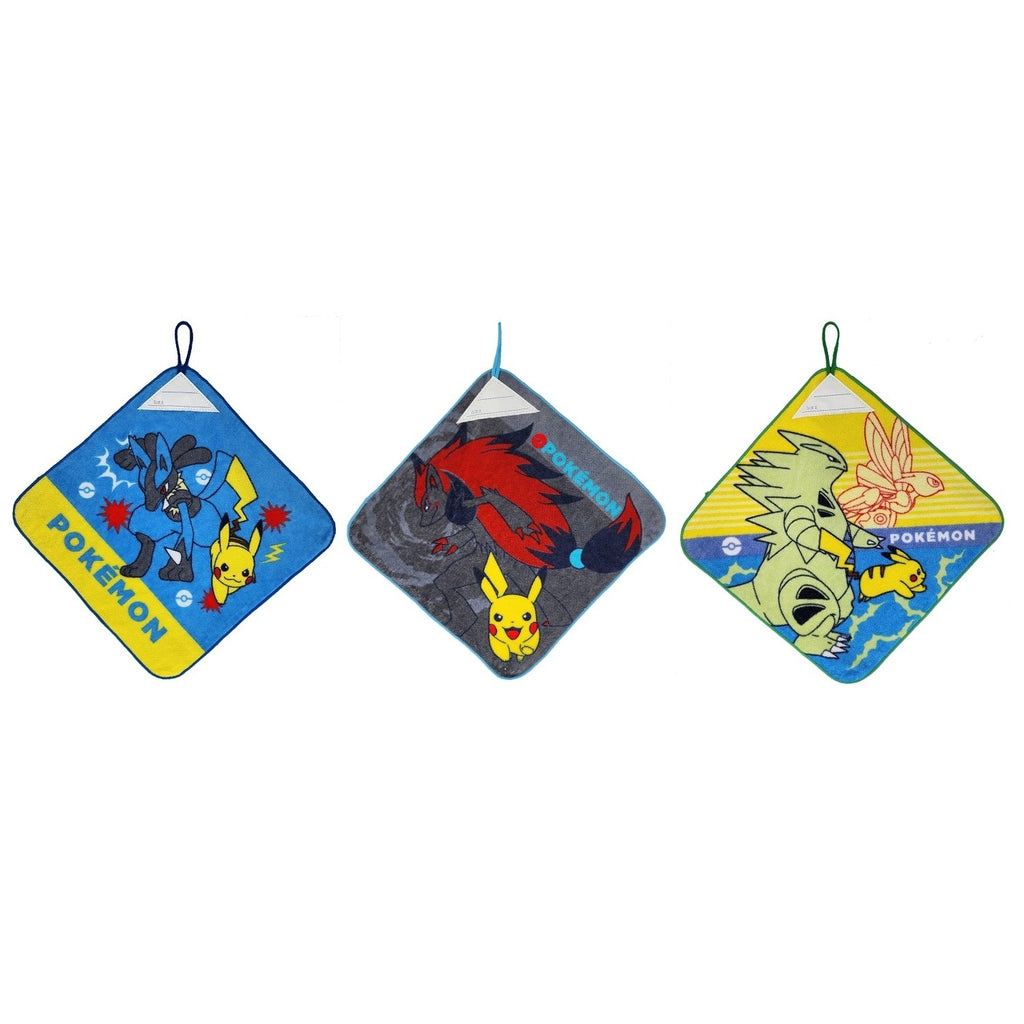 Pokemon 3 loop towel BL with blue loop design from Japan