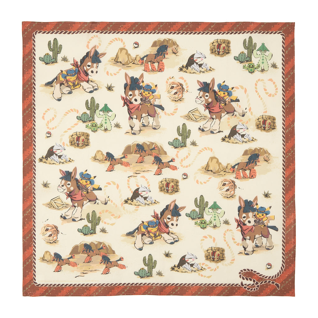 Pokemon Bandana Run Run! Desert from Japan, colorful anime design