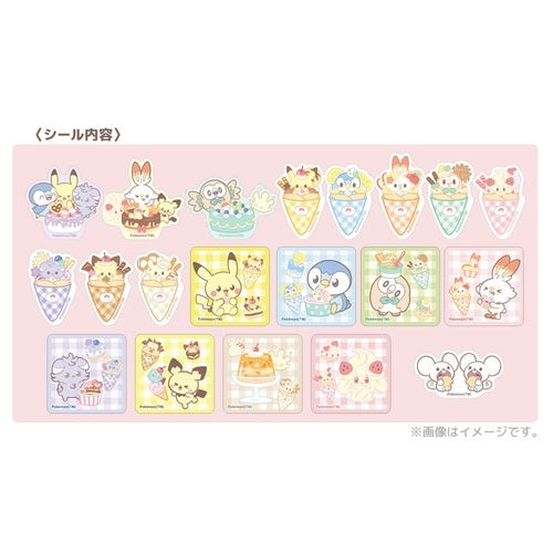 Close-up of Pokemon Slide Cans with stickers, officially licensed from Japan
