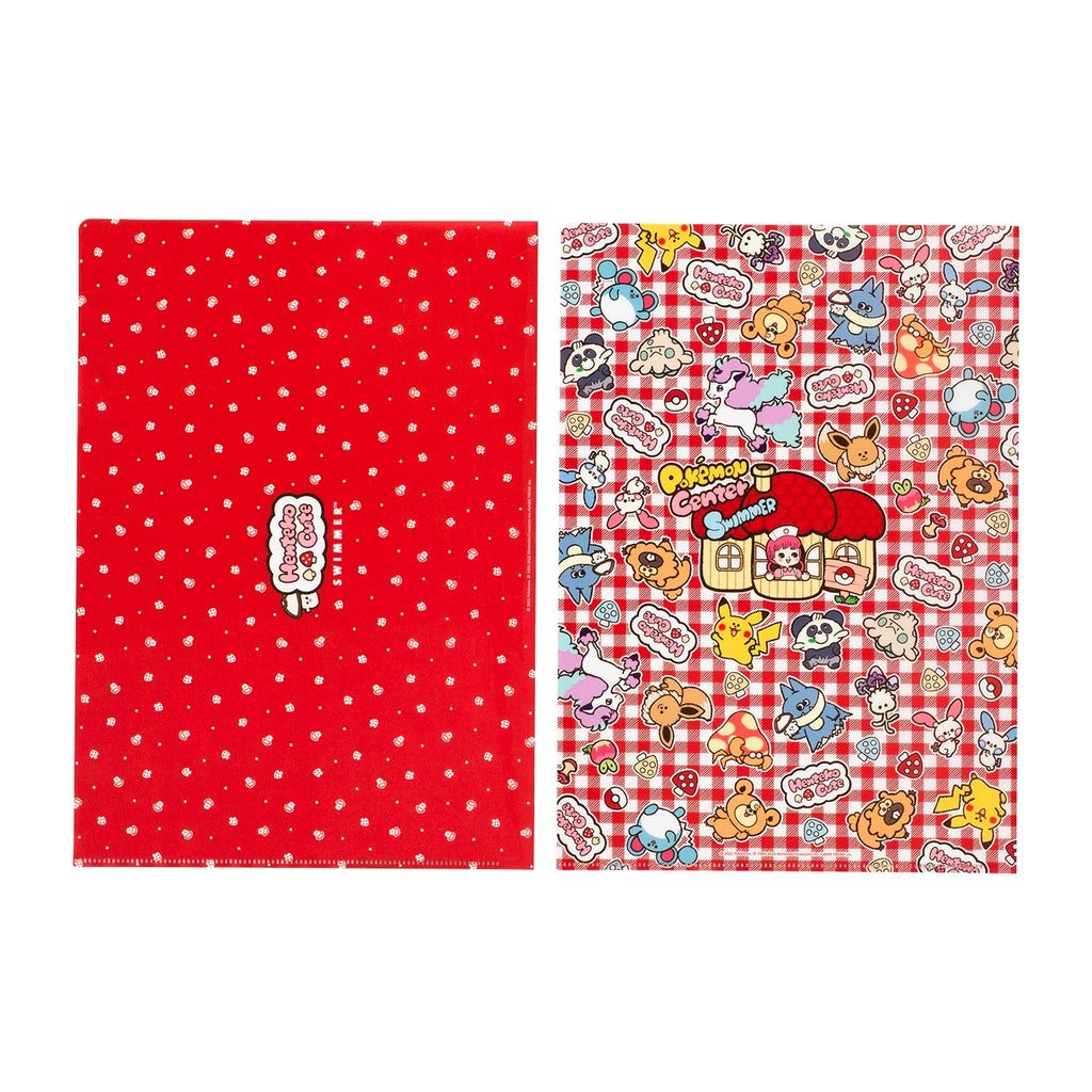 SWIMMER A4 clear file set of 2 Henteko Cute