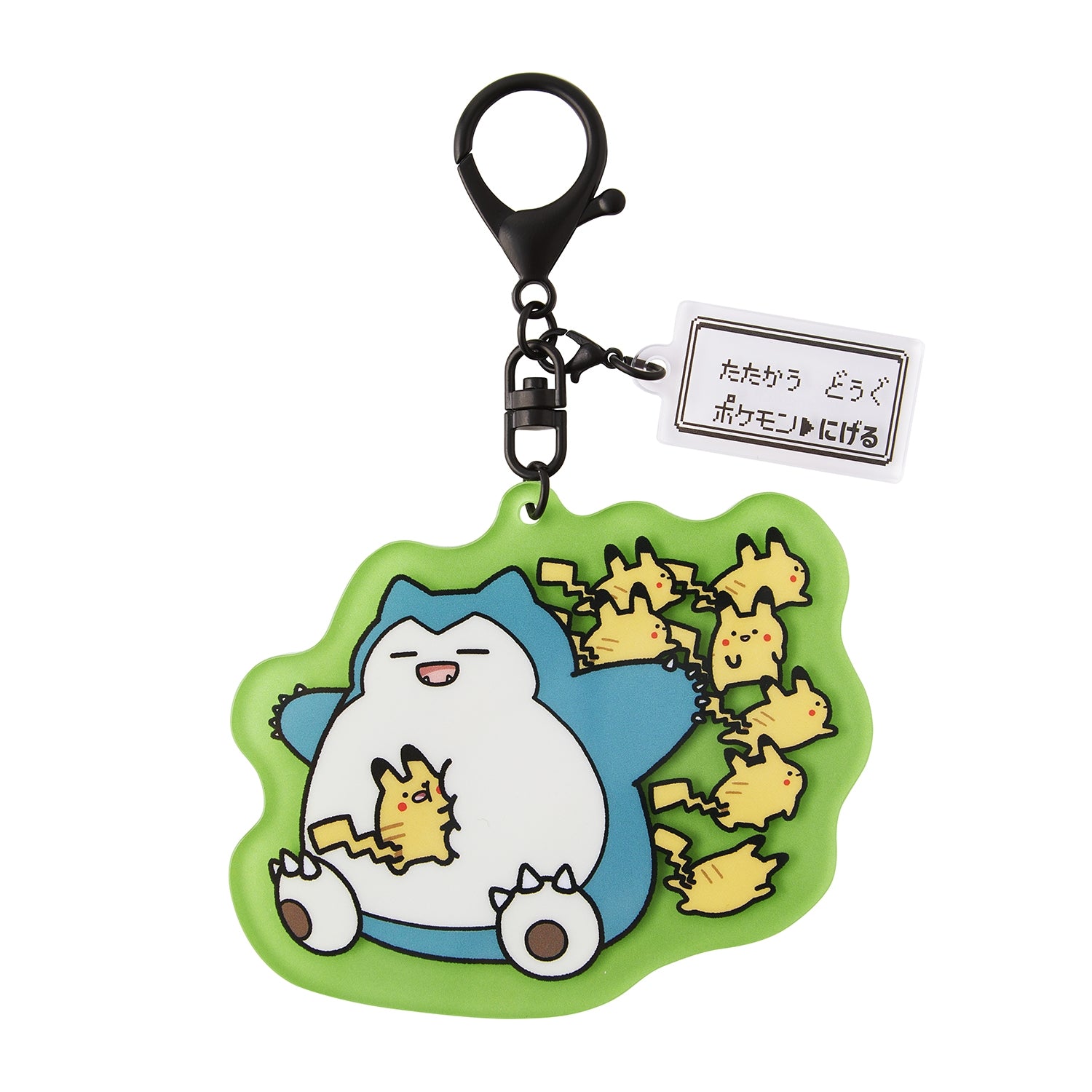 Miss Pikachu Snorlax Acrylic Keychain from Japan, featuring cute Pikachu design