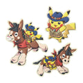 Pokemon Leather Style Sticker Set Run Run Desert from Japan, featuring colorful characters