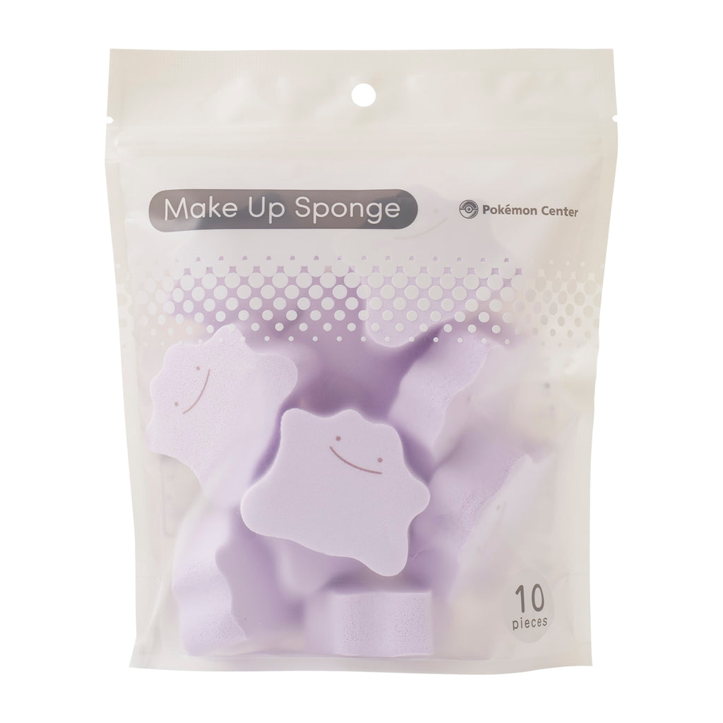 Metamon die-cut makeup sponge with intricate details from Japan