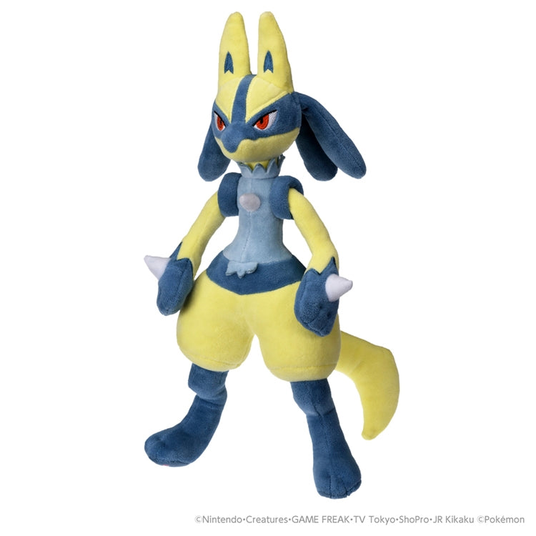 Pokemon Lucario plushie from Japan, yellow color