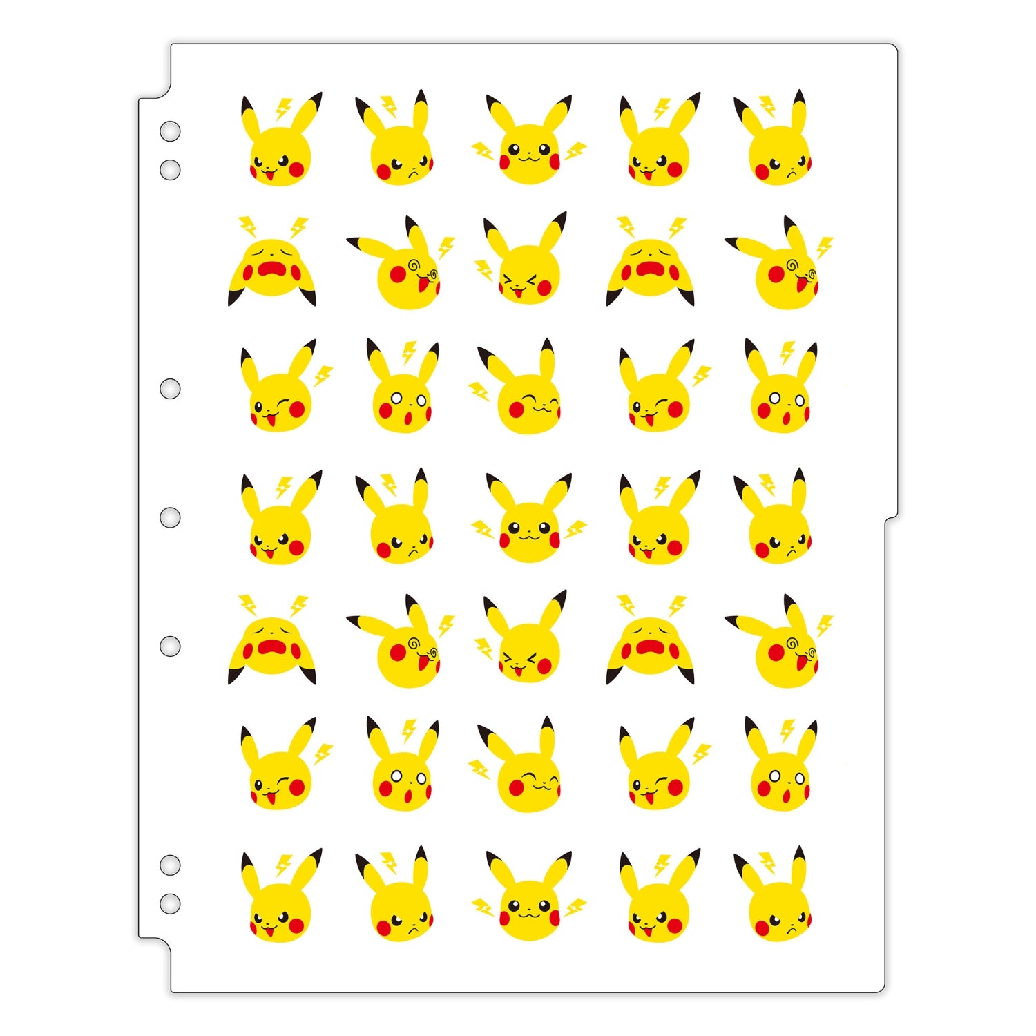 Pokémon Card Collection Binder Refill – Pikachu & Thunder | Japan Exclusive