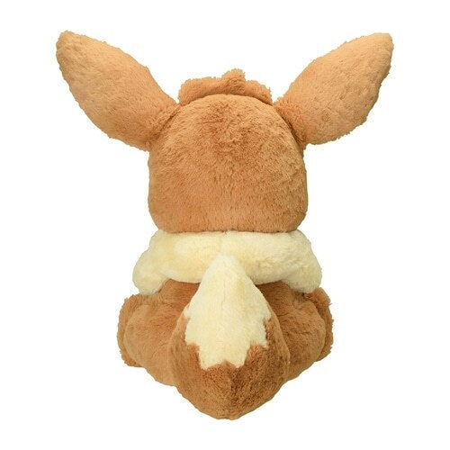 Authentic Japanese Eevee stuffed animal with detailed ears and tail