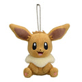 Eevee mascot plushie sitting pose from Japan, cute and colorful