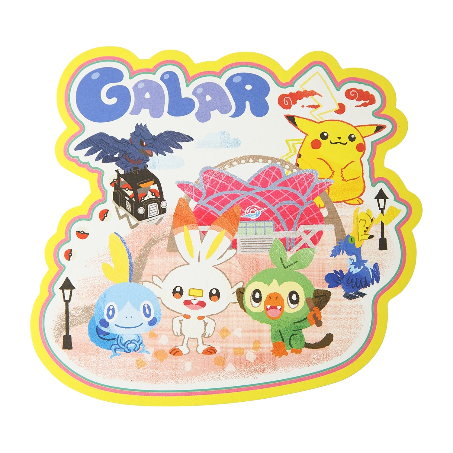Die-cut postcard set Pokémon’s journey Kanto Hoenn Galar