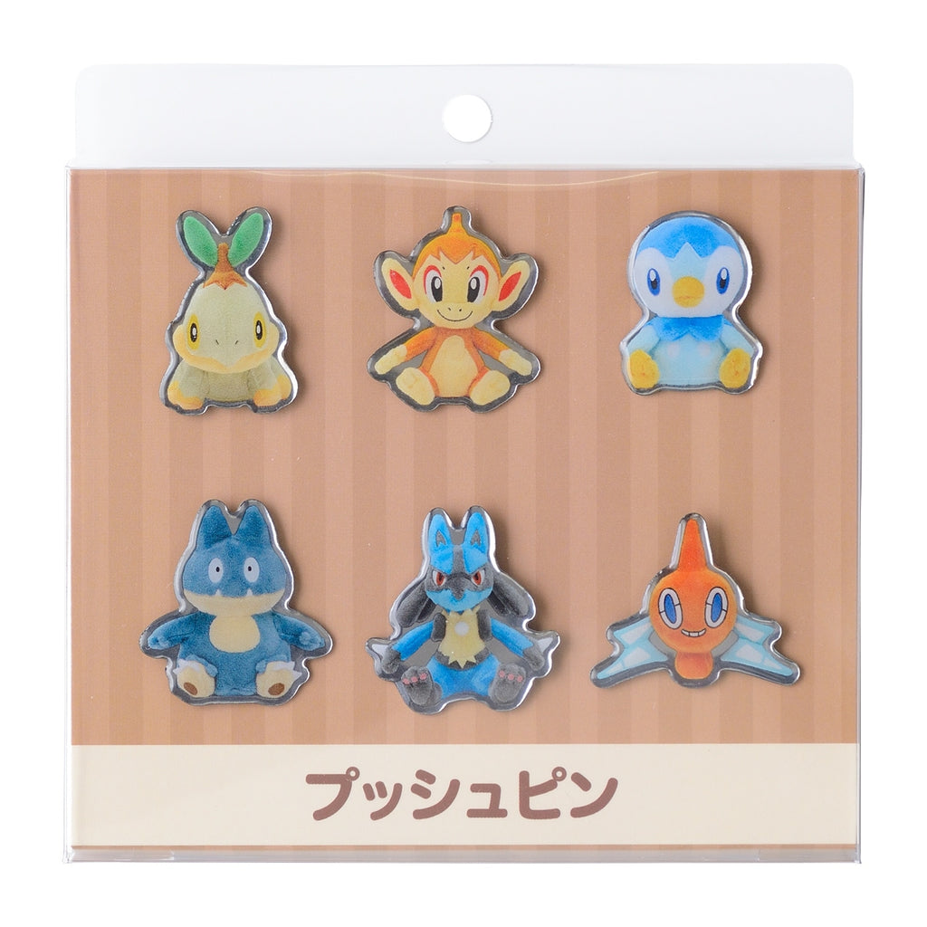 Set of 6 push pins Pokémon fit